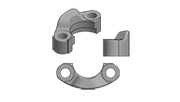 Split flange clamps couple SAE 3000psi. (SFL)